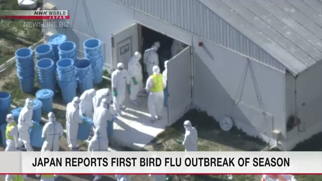 Japan reports first bird flu outbreak of season