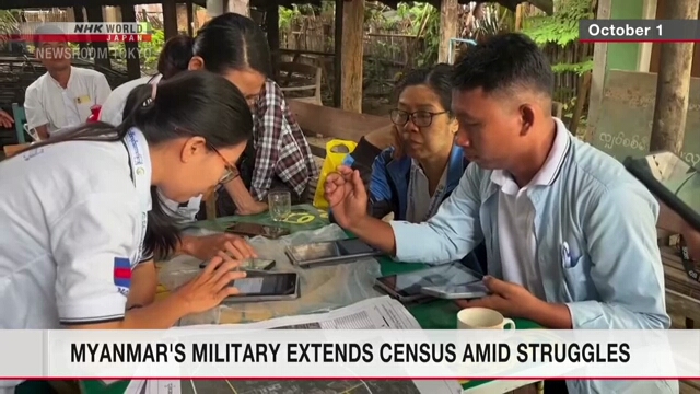 Myanmar's military extends census amid struggles