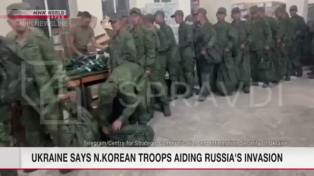 Ukraine releases video purportedly showing North Korean soldiers in Russia