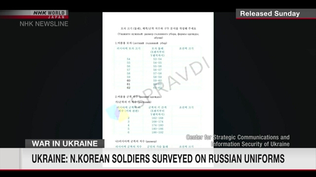 Ukraine: North Korean soldiers surveyed on Russian uniforms