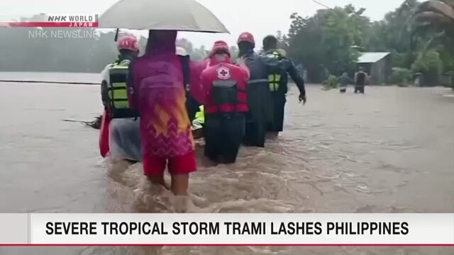 Severe Tropical Storm Trami leaves 46 people dead, 20 missing in Philippines