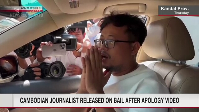 Cambodian journalist released on bail after apology video