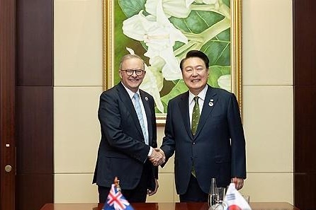 Pres. Yoon Asks for Australia's Interest in S. Korean Firms' Participation in Frigate Project