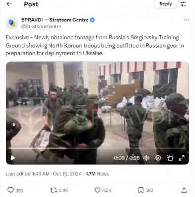 Ukraine Releases Video Purportedly Showing N. Korean Soldiers Training at Russian Military Camp