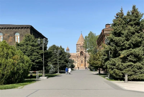 The Etchmiadzin Cathedral, which Armenian literary tradition attests is the oldest church in the country. But Achim Lichtenberger says this 