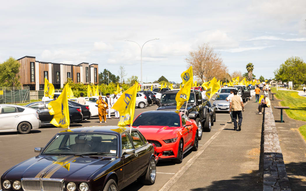 US-based organization, Sikhs for Justice (SFJ) organised a car rally in Auckland was on Saturday,19 October 2024.