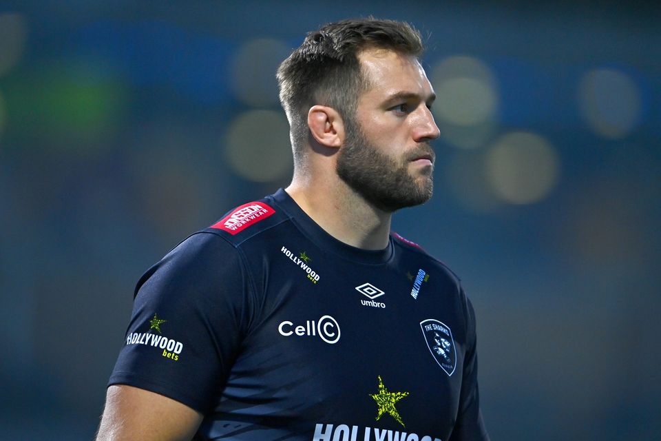 Jason Jenkins of Sharks before the URC match against Connacht at Dexcom Stadium in Galway. Photo: Tyler Miller/Sportsfile