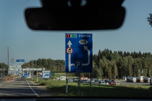 The border crossing with Russia, some 30 kilometers southeast of Voru, Estonia, on September 17, 2024.