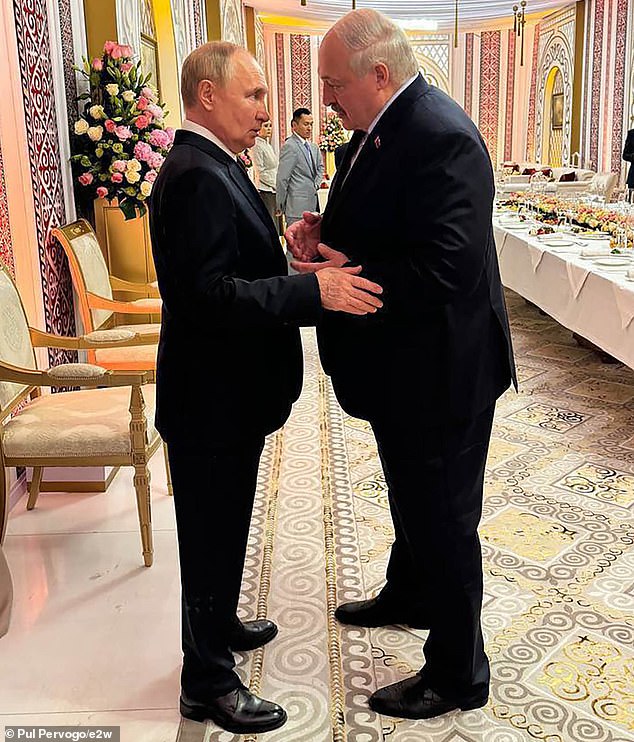 Belarusian President Alexander Lukashenko meets Vladimir Putin in Astana, Kazakhstan, in July 2024