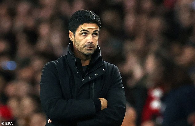 Mikel Arteta refused to rule the 23-year-old out of their upcoming clash against Liverpool