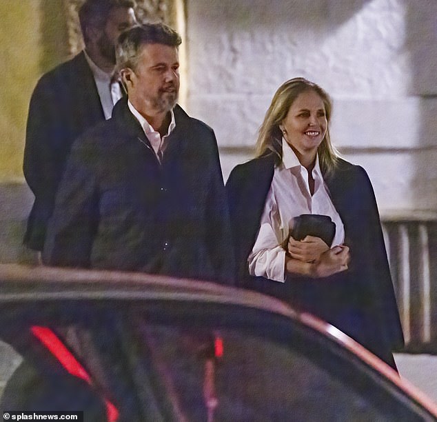 The 56-year-old monarch, who was then titled the Crown Prince of Denmark, was spotted strolling through the city with the glamorous TV personality (pictured), 47, on October 25, 2023