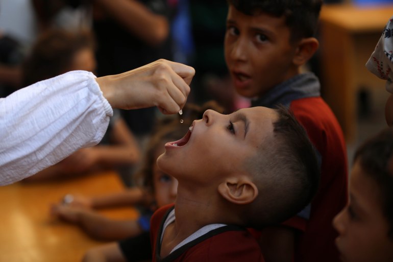 Second phase of polio vaccination campaign begins in Gaza