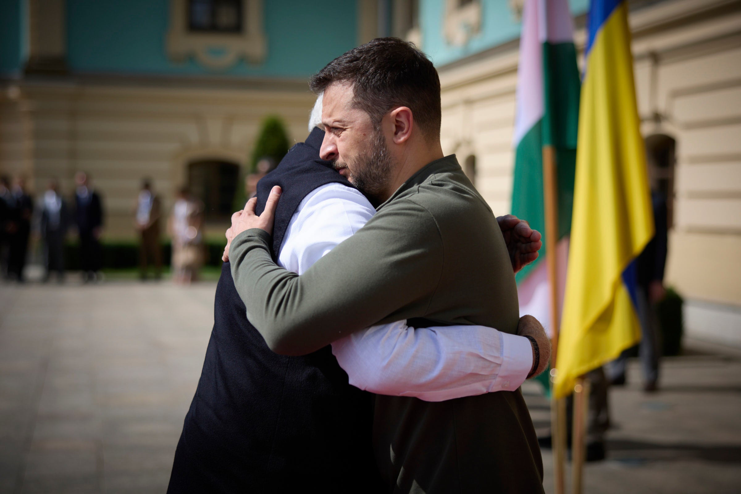 Narendra Modi visited Ukraine to meet Volodymyr Zelensky in August 2024