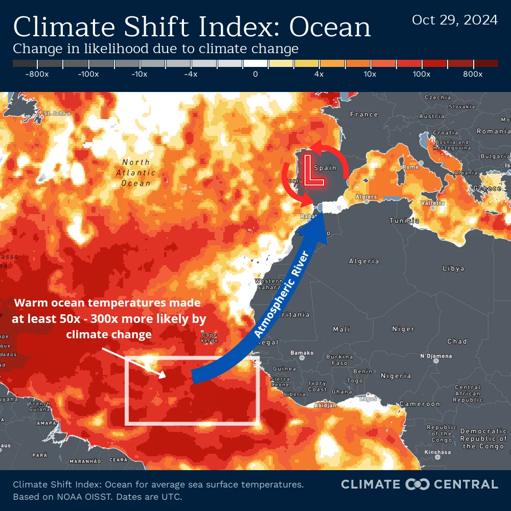 Ocean CSI alert: Spain flooding (Oct 31, 2024)