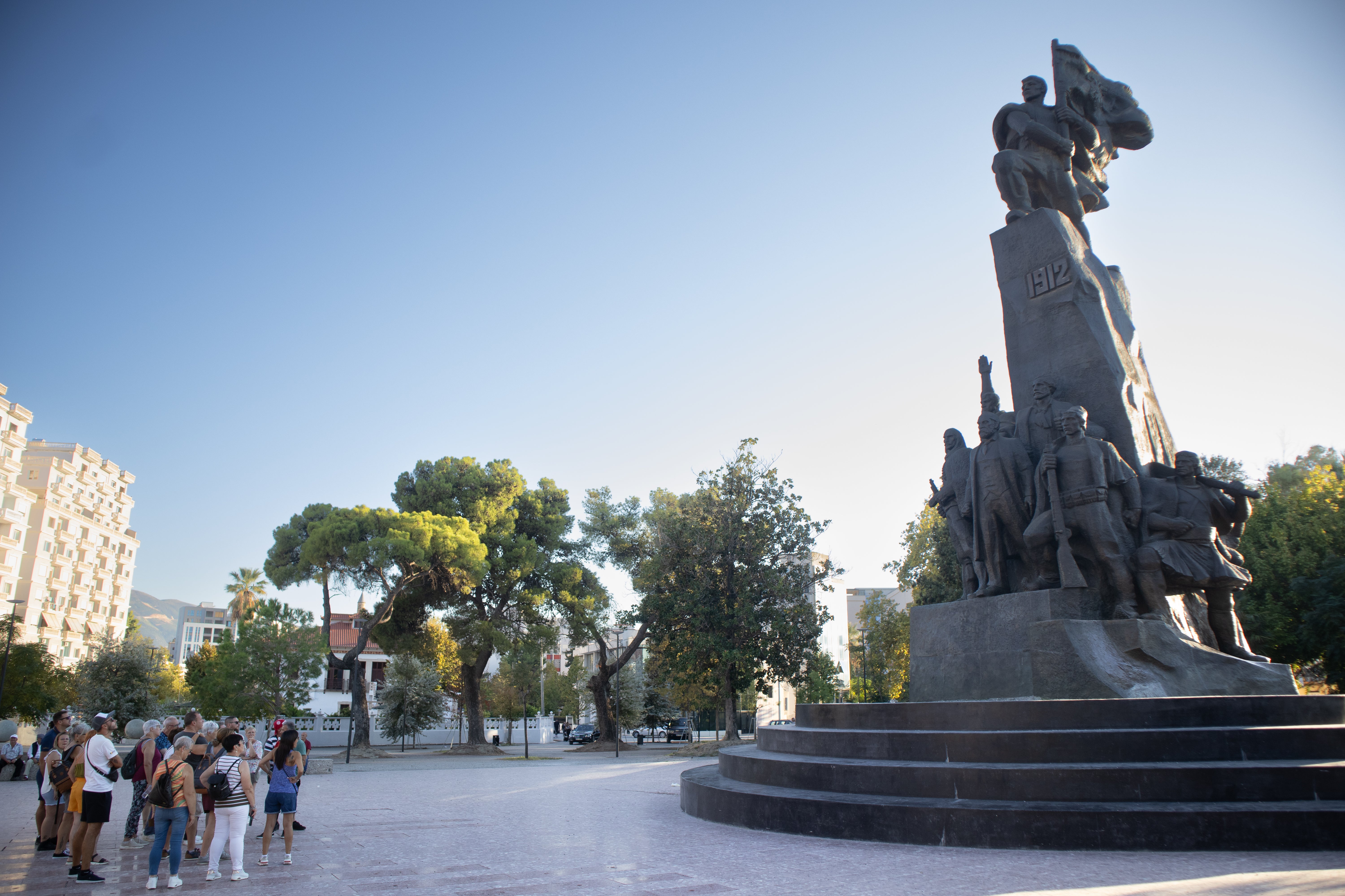 The Monument of Independence in the centre of Vlore