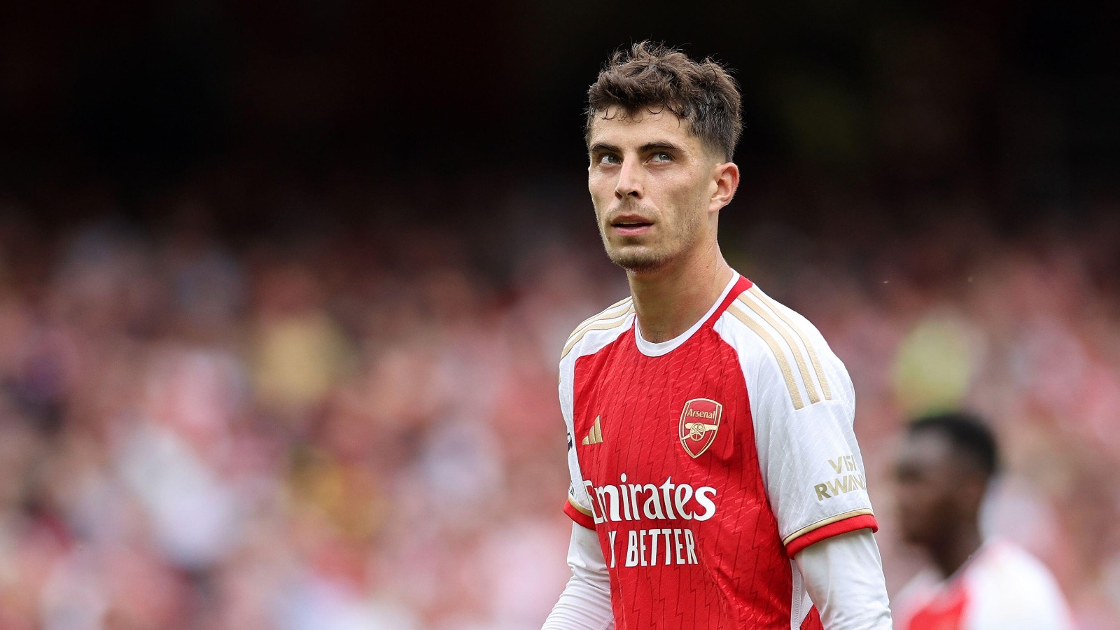 London, UK. 12th Aug, 2023. Kai Havertz of Arsenal during the Premier League match at the Emirates Stadium, London.