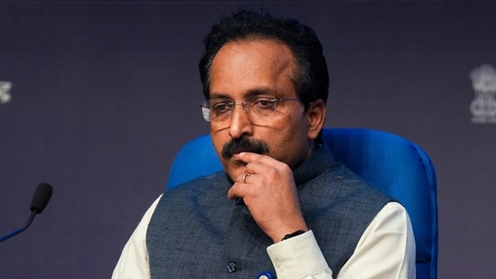 ISRO Chairman and Secretary, Department of Space, S Somanath said the space agency is developing new technologies for space debris management.(PTI Photo/Manvender Vashist Lav)