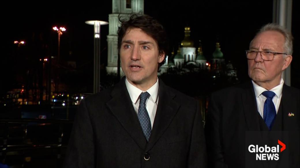 Click to play video: 'Russia’s disinformation, misinformation leading far-right to turn its back on Ukraine: Trudeau'