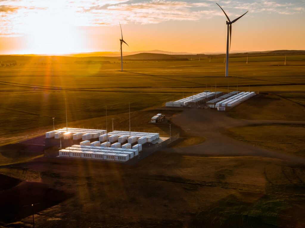 Australia’s Hornsdale Power Reserve, better known as the Tesla Big Battery, has played a crucial role in stabilising the Australian grid. Photo by Australia’s Hornsdale Power Reserve.