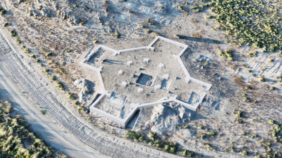 A preliminary reconstruction of the early Christian church of Artaxata. Image credit: Armenian-German Artaxata Project.