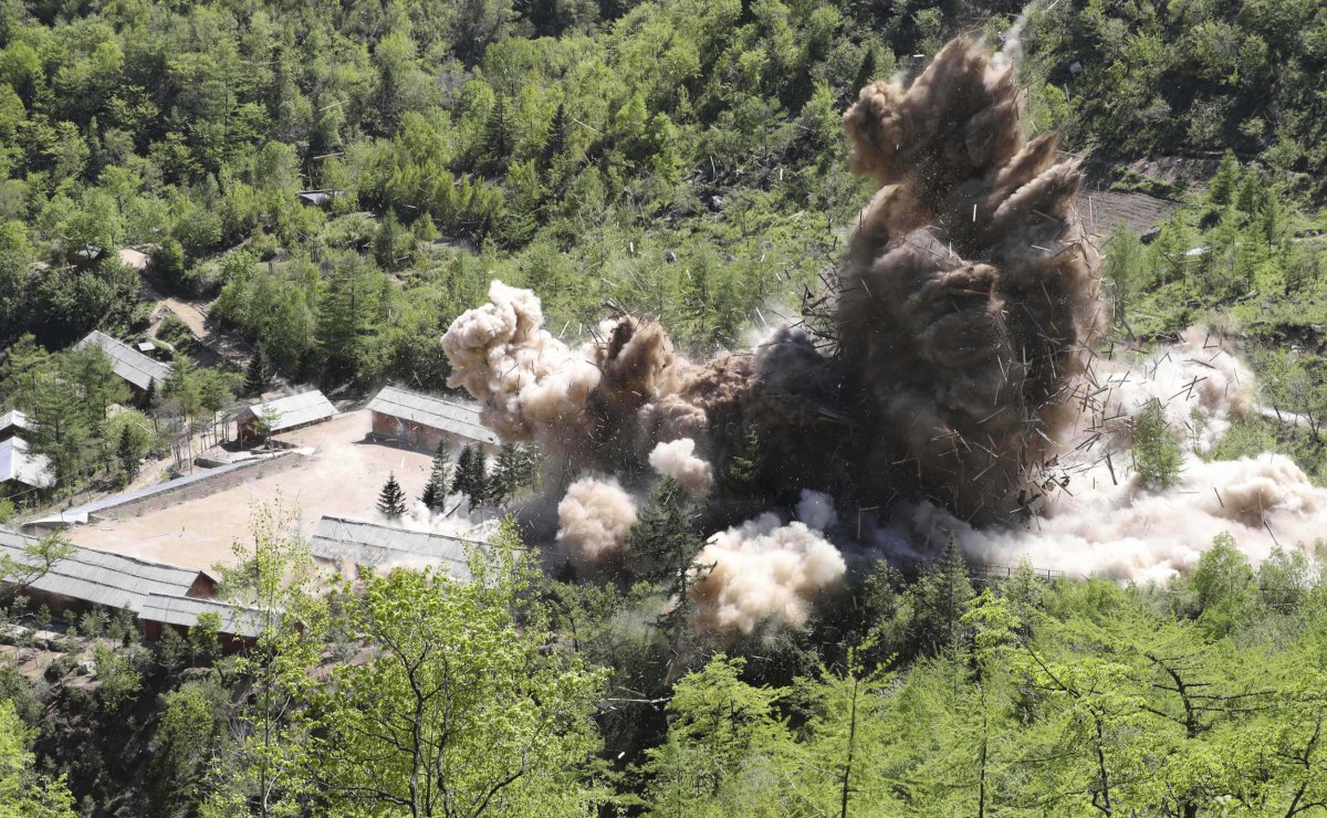 North Korea Nuclear Test Site Explodes