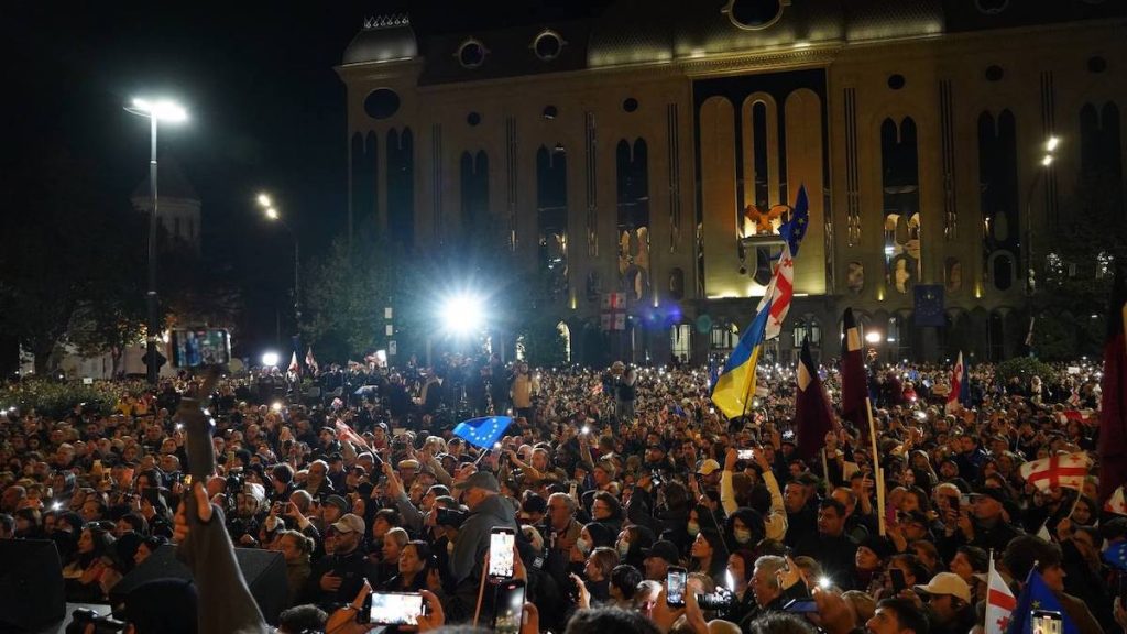 Opposition rally in Tbilisi. Photo by JAMnews