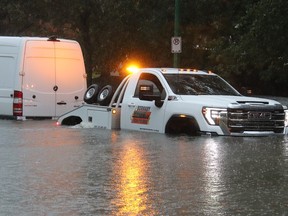 Martin Slen, a driver with Burnaby Towing, conducting a challenging tow