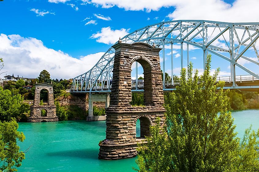 The historical bridge in Alexandra, New Zealand