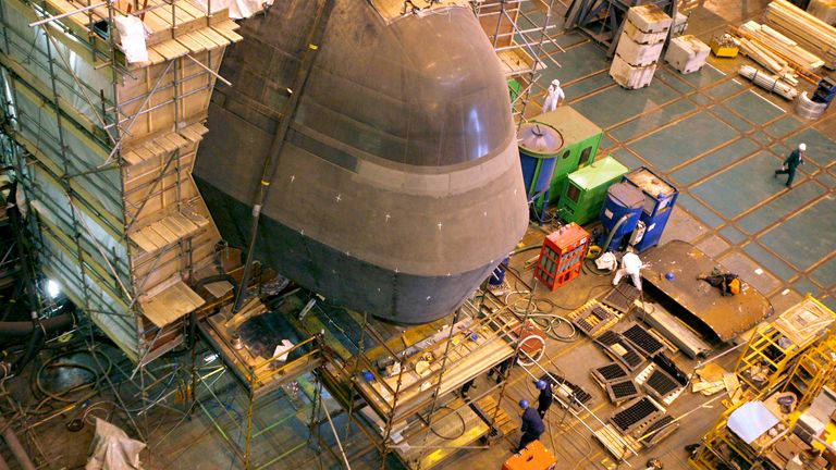 Devonshire Dock Hall at the BAE systems facility in Barrow-in-Furness.
File pic: Reuters