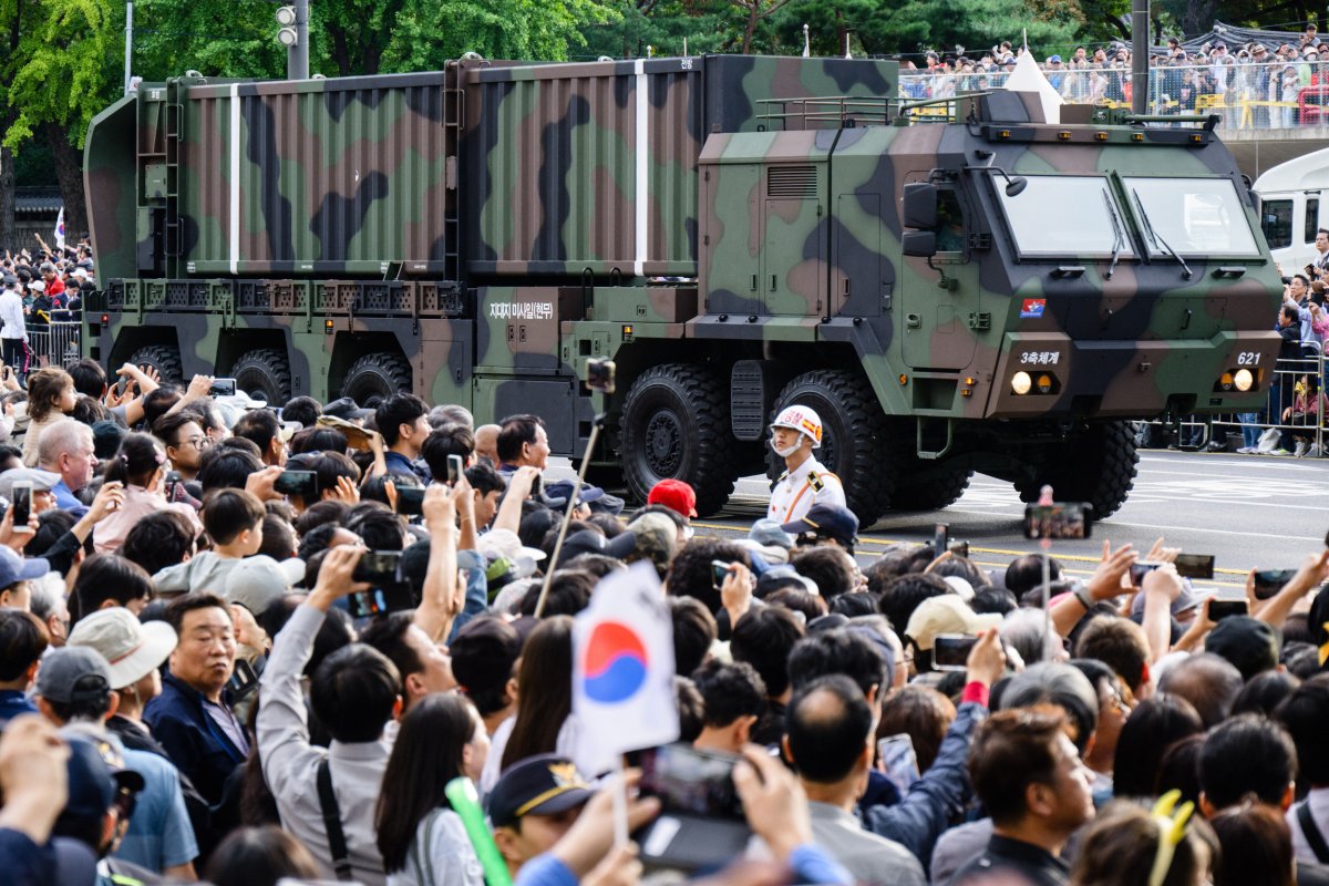 South Korean Missile System Joins Parade 